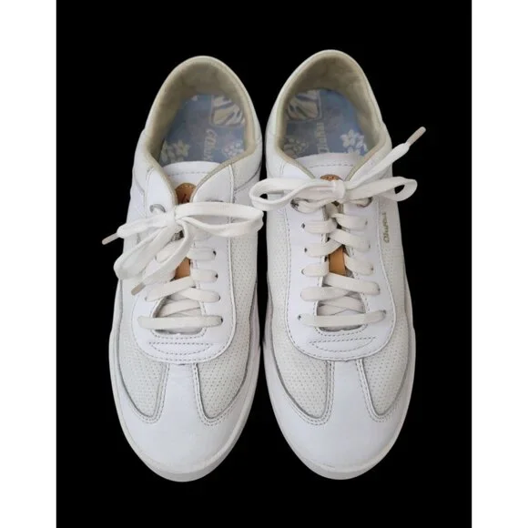 OluKai Kīlea Women’s Classic Court White Leather Sneakers Sz 7.5 - Picture 2 of 9